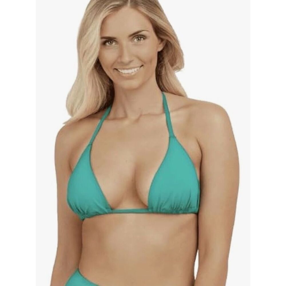 SPANX Triangle Bikini Top Mystic Green Small, NWT